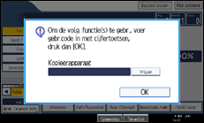 Schermafbeelding bedieningspaneel