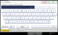 Schermafbeelding bedieningspaneel