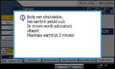 Schermafbeelding bedieningspaneel