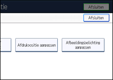 Schermafbeelding bedieningspaneel