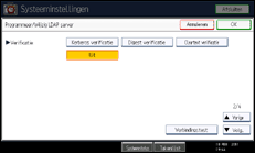 Schermafbeelding bedieningspaneel