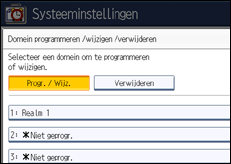 Schermafbeelding bedieningspaneel