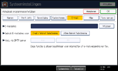 Schermafbeelding bedieningspaneel