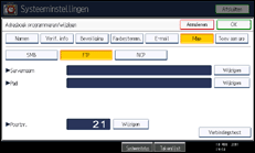 Schermafbeelding bedieningspaneel