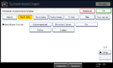 Schermafbeelding bedieningspaneel