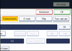 Schermafbeelding bedieningspaneel