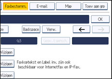 Schermafbeelding bedieningspaneel