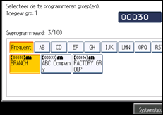 Schermafbeelding bedieningspaneel