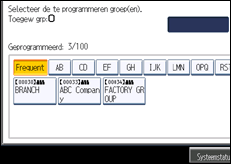 Schermafbeelding bedieningspaneel