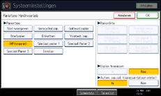 Schermafbeelding bedieningspaneel