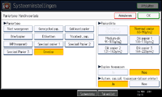 Schermafbeelding bedieningspaneel