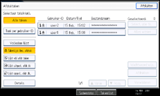 Schermafbeelding bedieningspaneel
