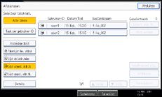 Schermafbeelding bedieningspaneel