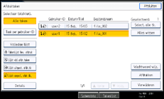 Schermafbeelding bedieningspaneel