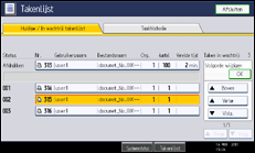 Schermafbeelding bedieningspaneel