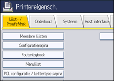 Schermafbeelding bedieningspaneel