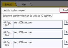 Schermafbeelding bedieningspaneel