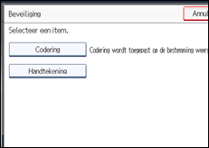 Schermafbeelding bedieningspaneel
