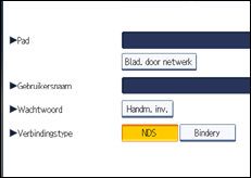 Schermafbeelding bedieningspaneel