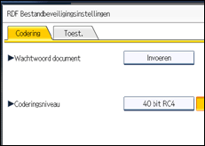 Schermafbeelding bedieningspaneel