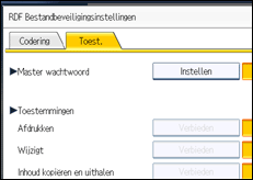 Schermafbeelding bedieningspaneel
