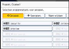 Schermafbeelding bedieningspaneel