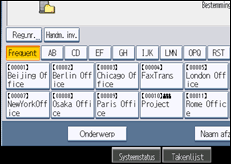 Schermafbeelding bedieningspaneel
