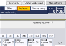 Schermafbeelding bedieningspaneel