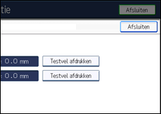Schermafbeelding bedieningspaneel