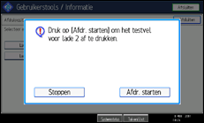 Schermafbeelding bedieningspaneel