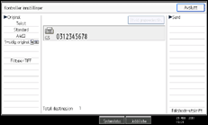 Illustrasjon av betjeningspanel