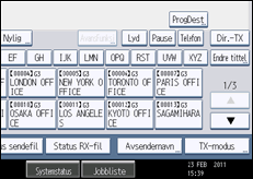 Illustrasjon av betjeningspanel