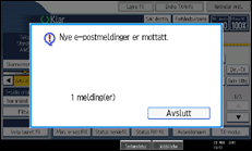 Illustrasjon av betjeningspanel