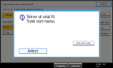 Illustrasjon av betjeningspanel
