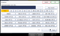 Illustrasjon av betjeningspanel