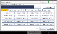 Illustrasjon av betjeningspanel