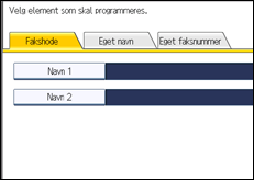 Illustrasjon av betjeningspanel