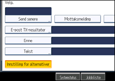 Illustrasjon av betjeningspanel
