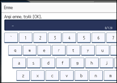 Illustrasjon av betjeningspanel