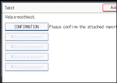 Illustrasjon av betjeningspanel