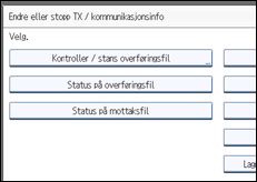 Illustrasjon av betjeningspanel