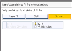 Illustrasjon av betjeningspanel
