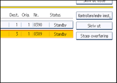 Illustrasjon av betjeningspanel