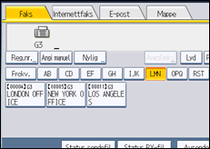Illustrasjon av betjeningspanel