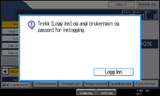 Illustrasjon av betjeningspanel