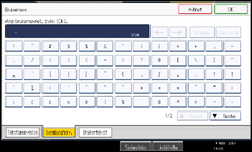 Illustrasjon av betjeningspanel