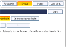 Illustrasjon av betjeningspanel