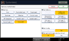 Illustrasjon av betjeningspanel