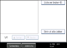 Illustrasjon av betjeningspanel