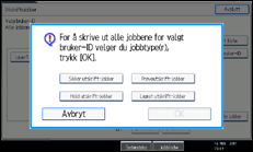 Illustrasjon av betjeningspanel